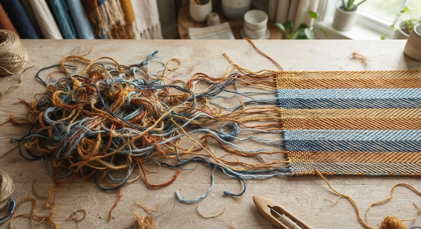 Abstract image of tangled and unraveling threads symbolizing emotional resilience and recovery